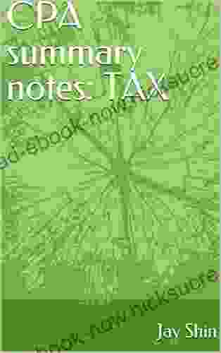 CPA Summary Notes: TAX Toni Crowe