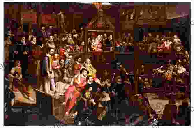 A Depiction Of Actors Performing On A Stage In The Elizabethan Era Part II Early English Stages 1576 1600