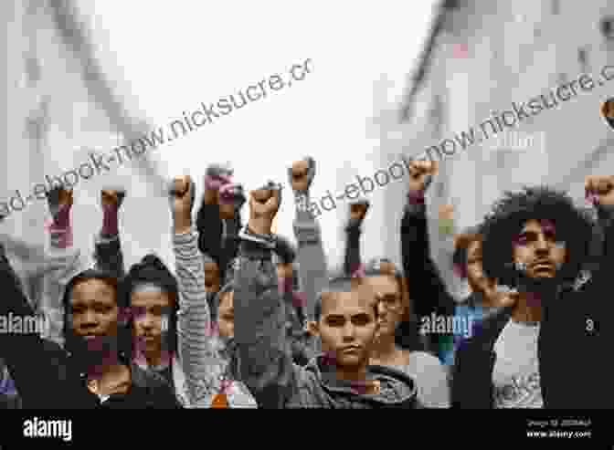 A Large Group Of Protesters, Their Fists Raised In Solidarity, March Down A Street. They Represent The Collective Voice Of The Anti Apartheid Movement, Fighting For Equality And Justice. PULANI: A Memoir Of A Young Woman In Apartheid South Africa