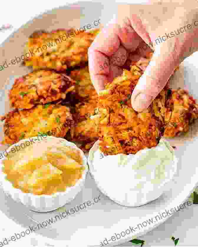 A Plate Of Potato Latkes With Sour Cream And Applesauce Zabar S: A Family Story With Recipes