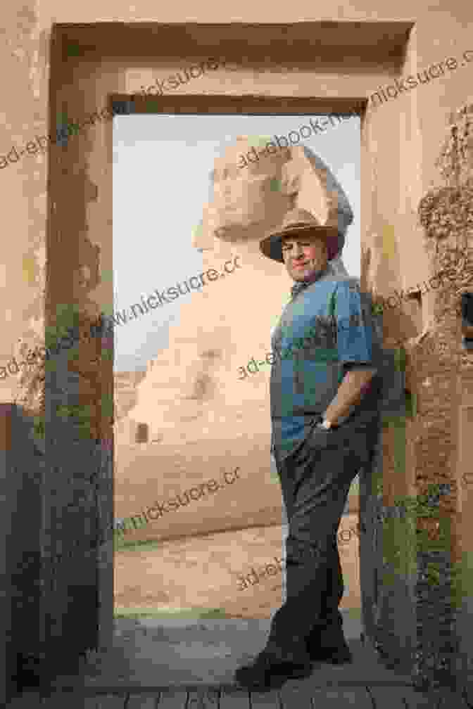 A Portrait Of Dr. Zahi Hawass In His Familiar Attire, A White 'galabeya' With A 'keffiyeh' Around His Neck, Standing In Front Of The Sphinx. Labib Habachi: The Life And Legacy Of An Egyptologist