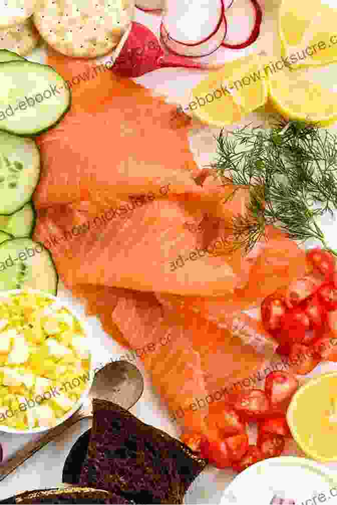 A Smoked Salmon Platter With Dill, Chives, Red Onion, Capers, And Lemon Wedges Zabar S: A Family Story With Recipes
