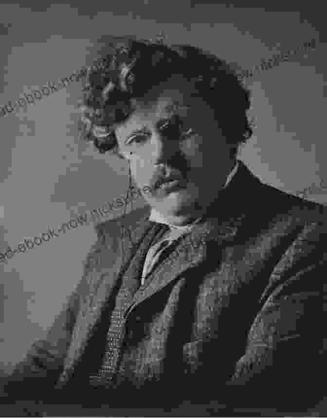 A Thoughtful Portrait Of G.K. Chesterton, Capturing His Piercing Gaze And Enigmatic Expression. Wisdom And Innocence: A Life Of G K Chesterton