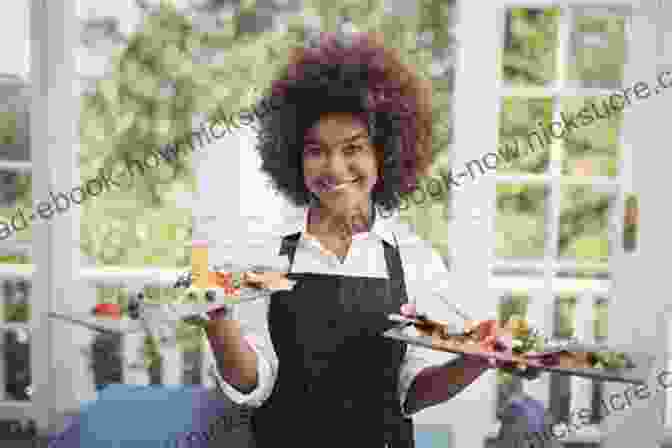 A Woman Smiling While Holding A Tray Of Food. The Non Commercial Food Service Manager S Handbook: A Complete Guide For Hospitals Nursing Homes Military Prisons Schools And Churches: A Complete Military Prisons Schools And Churches