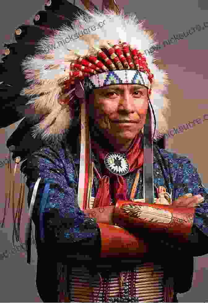 A Young Native American Chief In Traditional Attire, Surrounded By His Tribe Pontiac: The Life And Legacy Of The Famous Native American Chief