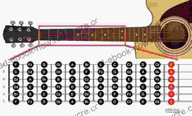 An Image Of A Guitar Fretboard, Showing The Fingering For Extended Chords 7 String Guitar Chord Chad Johnson