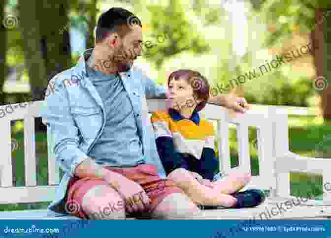 Father And Son Sitting On A Park Bench, Smiling And Holding Hands Breaking Autism S Barriers: A Father S Story