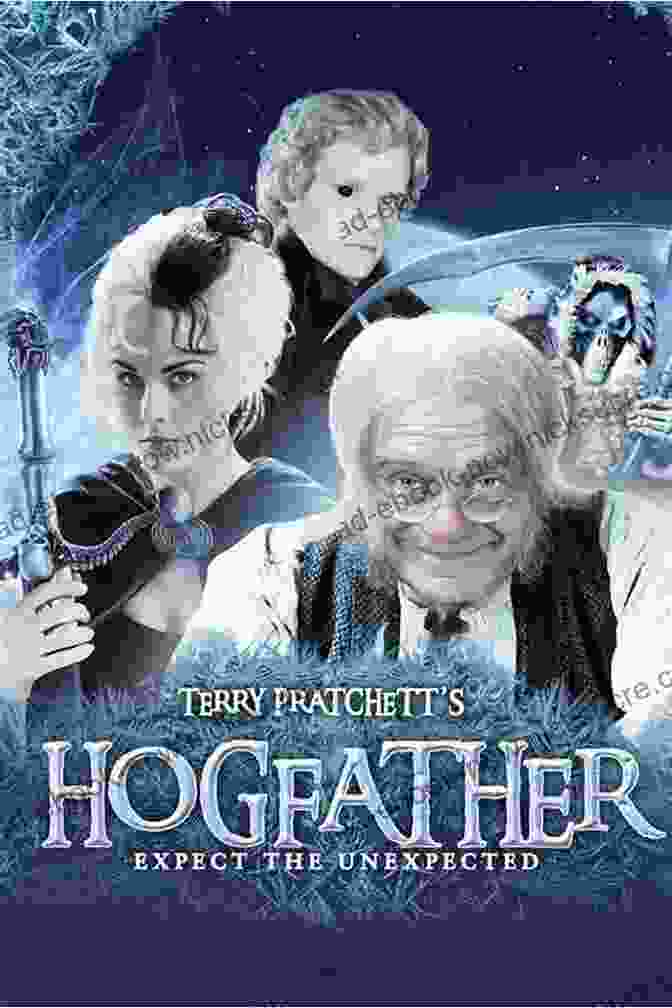 The Hogfather Play Cover Featuring A Bearded Man With A Top Hat And A Young Boy In Front Of A Snowy Backdrop. Hogfather (Modern Plays) Terry Pratchett